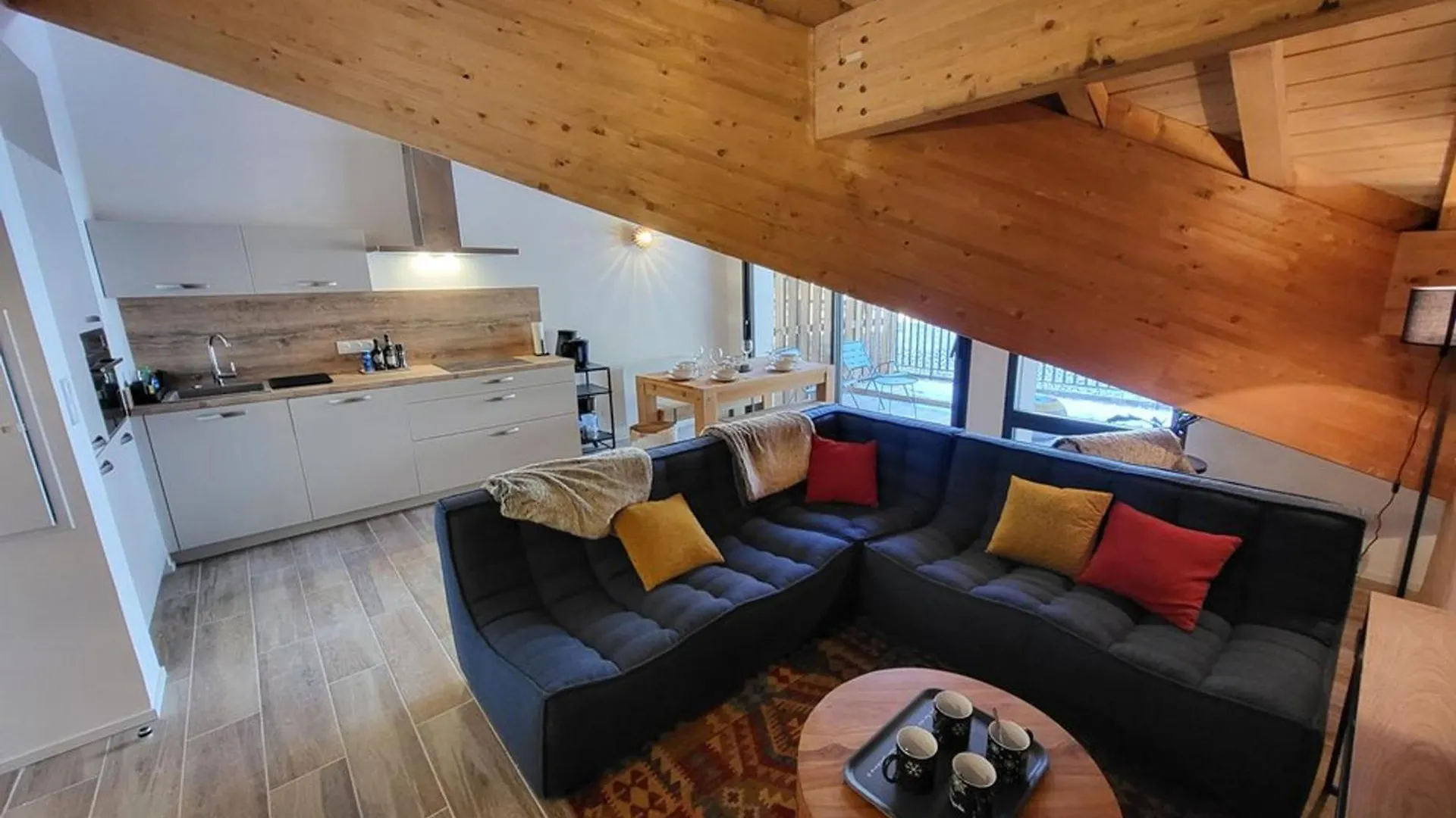 Appartement 3 Pieces Cosy Avec Wifi, Garage, Terrasse Et Equipements Modernes - Montgenevre - Fr-1-266-231